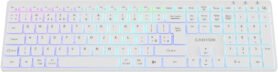 CANYON HKB-W11 EN/CS RGB Dual Mode Wireless White- CZ