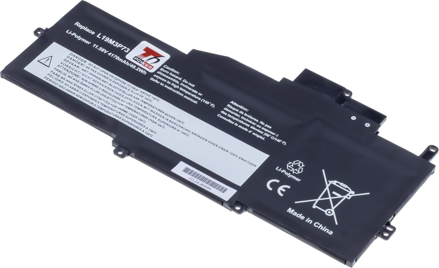 T6 Power pro Lenovo ThinkPad X1 Nano Gen 1, 4170 mAh, 48,2 Wh, 3cell, Li-Pol