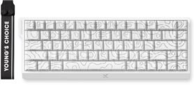 MCHOSE Ace 68 Hall Effect Ice Rhino Magnetic Switch - White Topographic