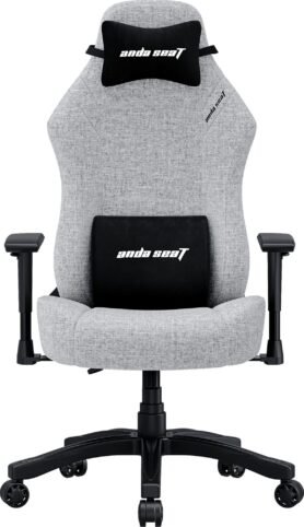 Anda Seat Luna Premium Gaming Chair - L size Grey Fabric