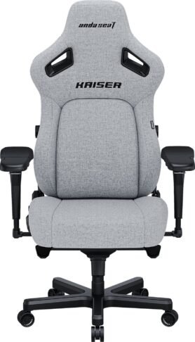 Anda Seat Kaiser 4 Premium Gaming Chair - L Size Gray Fabric
