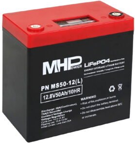 MHPower MS50-12(L) Lithium baterie LiFePO4 12V/50Ah, Terminál LC5 - M8