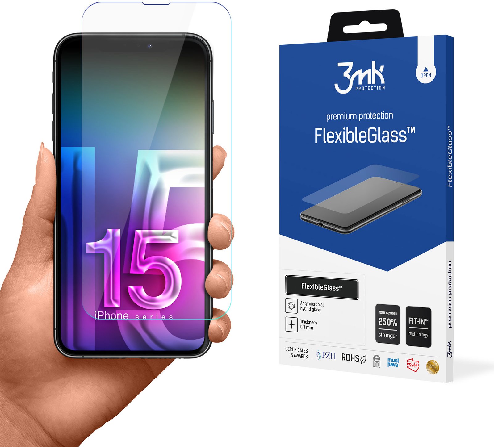 3MK FlexibleGlass pro Apple iPhone 15 Pro