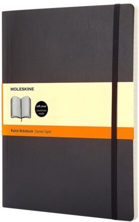 MOLESKINE XL, měkké desky, linkovaný, černý