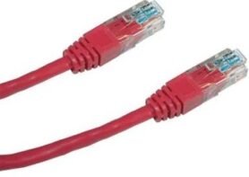 Datacom CAT5E UTP červený 5m