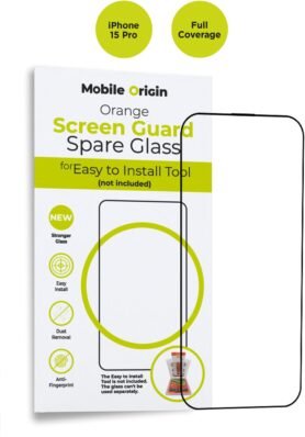 Mobile Origin Orange Screen Guard Spare Glass iPhone 15 Pro