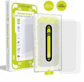 Mobile Origin Screen Guard With Easy Applicator 2 Pack iPhone 16 Pro Max