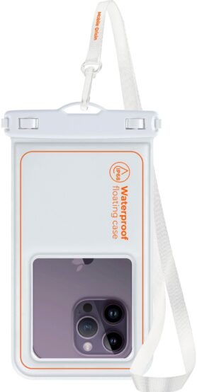 Mobile Origin Waterproof Floating Case 6.8" White/Orange