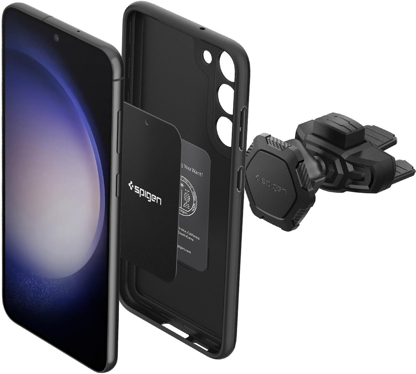 Spigen Car Mount Holder QS24 Black (CD Slot/Magnetic/Universal Compatibility)