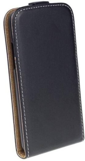 AMA Kožené pouzdro FLEXI Vertical pro Samsung Galaxy A8 2015 A800 - černé
