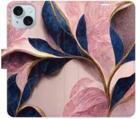 iSaprio Pink Leaves pro iPhone 15