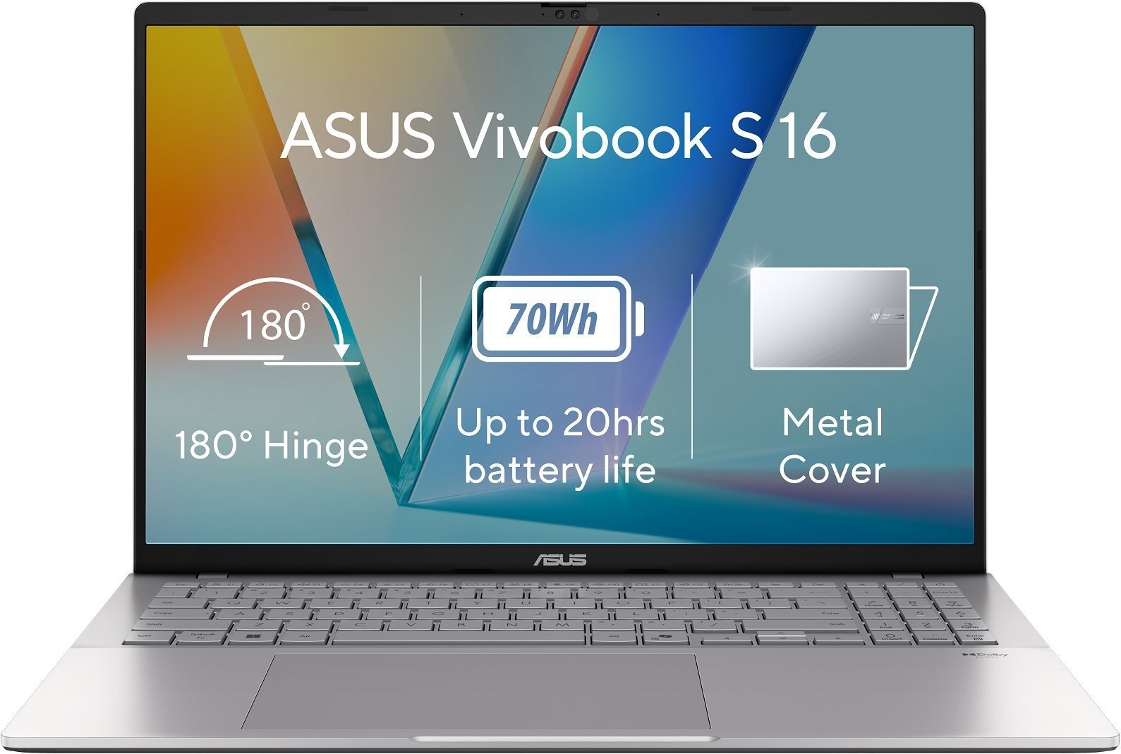 ASUS Vivobook S 16 S3607VA-RP097W Cool Silver kovový
