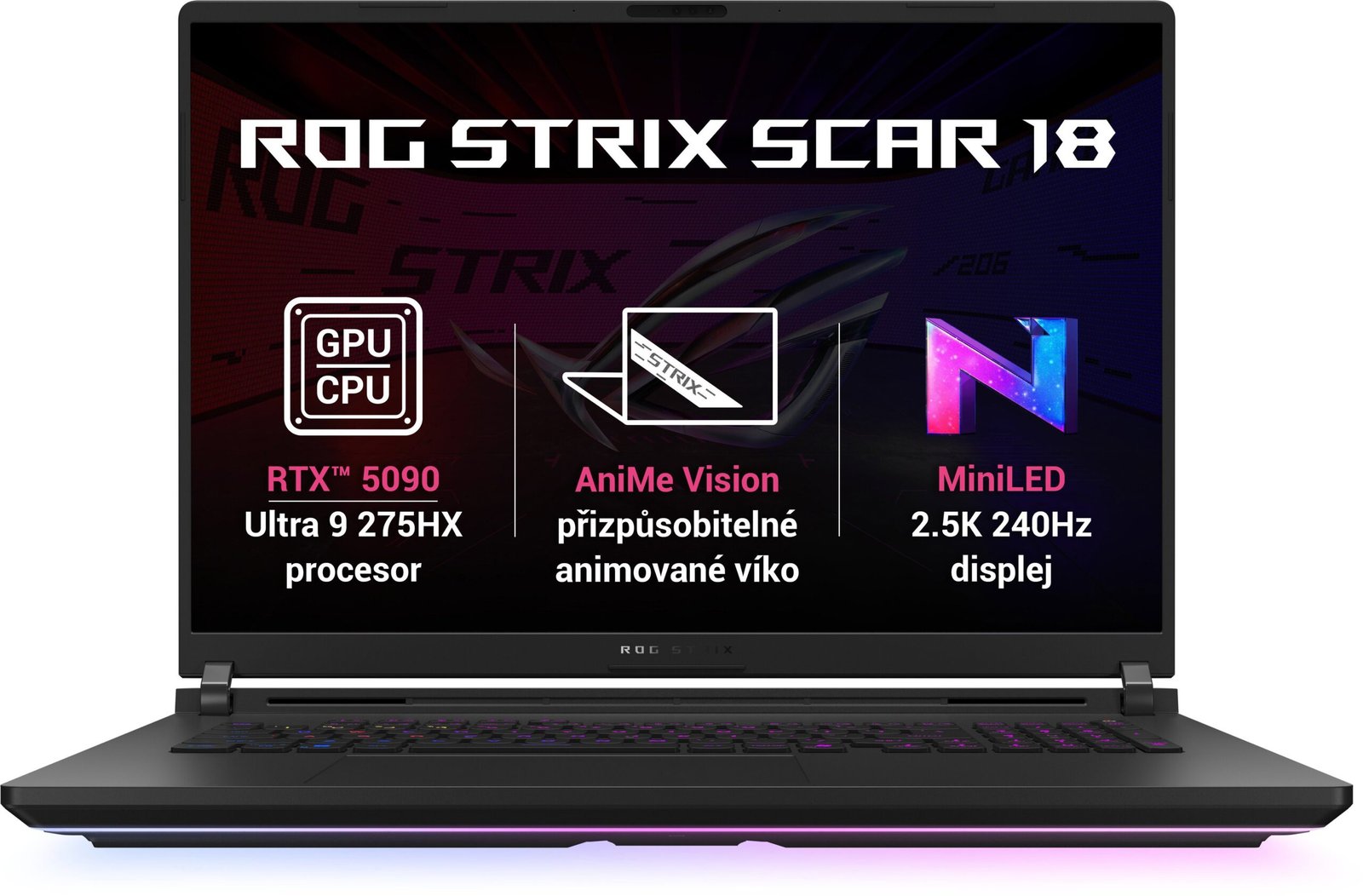 ASUS ROG Strix SCAR 18 G835LX-NEBULA077 Off Black