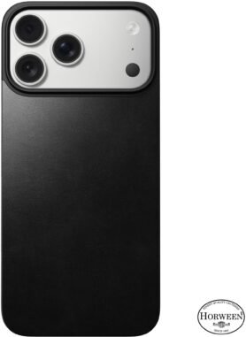 Nomad Magnetic Leather Back Black (Horween) Magsafe iPhone 17 Pro Max