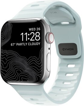 Nomad Sport Strap Ice Blue Glow - Apple Watch 42mm/41mm/40mm/38mm