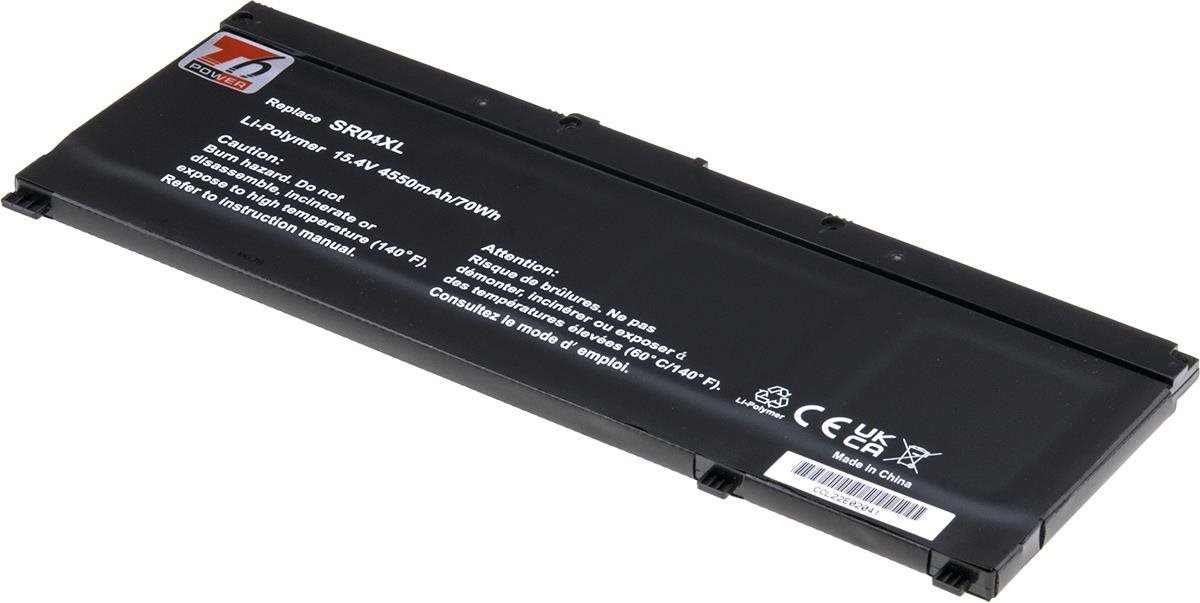 T6 Power pro Hewlett Packard 917678-2B1, Li-Poly, 15,4 V, 4550 mAh (70 Wh), černá