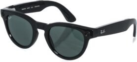 Meta RAY-BAN Meta Headliner (Standard) Smart Glasses (Gen 2) - Shiny Black, G15 Green