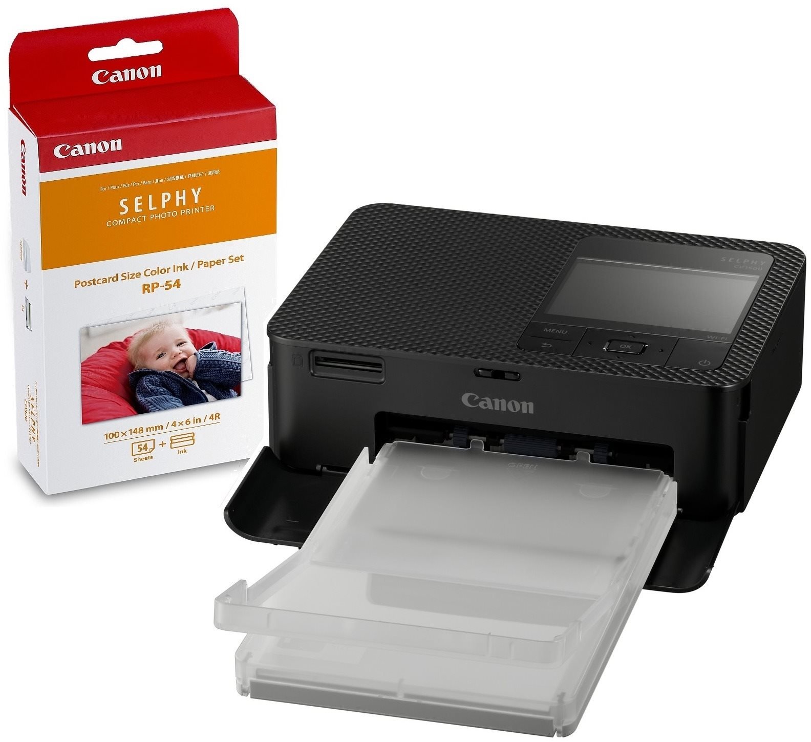 Canon SELPHY CP1500 černá + papíry RP-54