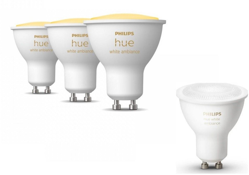 Philips HueWA 4.3W GU10 EUR + Philips HueWA 4.3W GU10 3P EUR