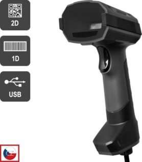 Virtuos CCD 2D průmyslová čtečka HT-857, USB, tmavě šedá