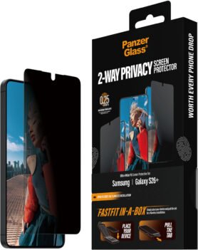 PanzerGlass Privacy Samsung Galaxy S26+ s bezprašným aplikačním boxem