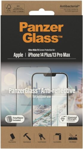 PanzerGlass Apple iPhone 13 Pro Max/14 Plus s Anti-reflexní vrstvou a instalačním rámečkem