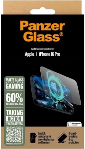 PanzerGlass Gaming Apple iPhone 16 Pro s instalačním rámečkem
