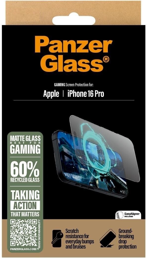 PanzerGlass Gaming Apple iPhone 16 Pro s instalačním rámečkem