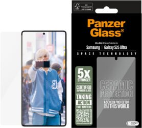 PanzerGlass Ceramic Samsung Galaxy S25 Ultra s instalačním rámečkem