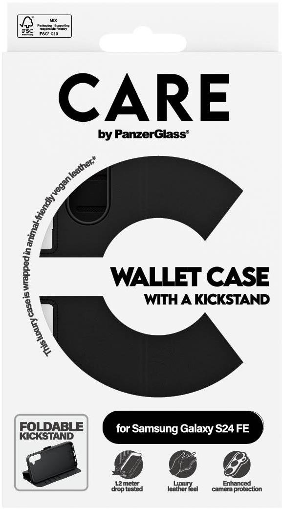 PanzerGlass CARE pouzdro Samsung Galaxy S24 FE WalletCase Kickstand