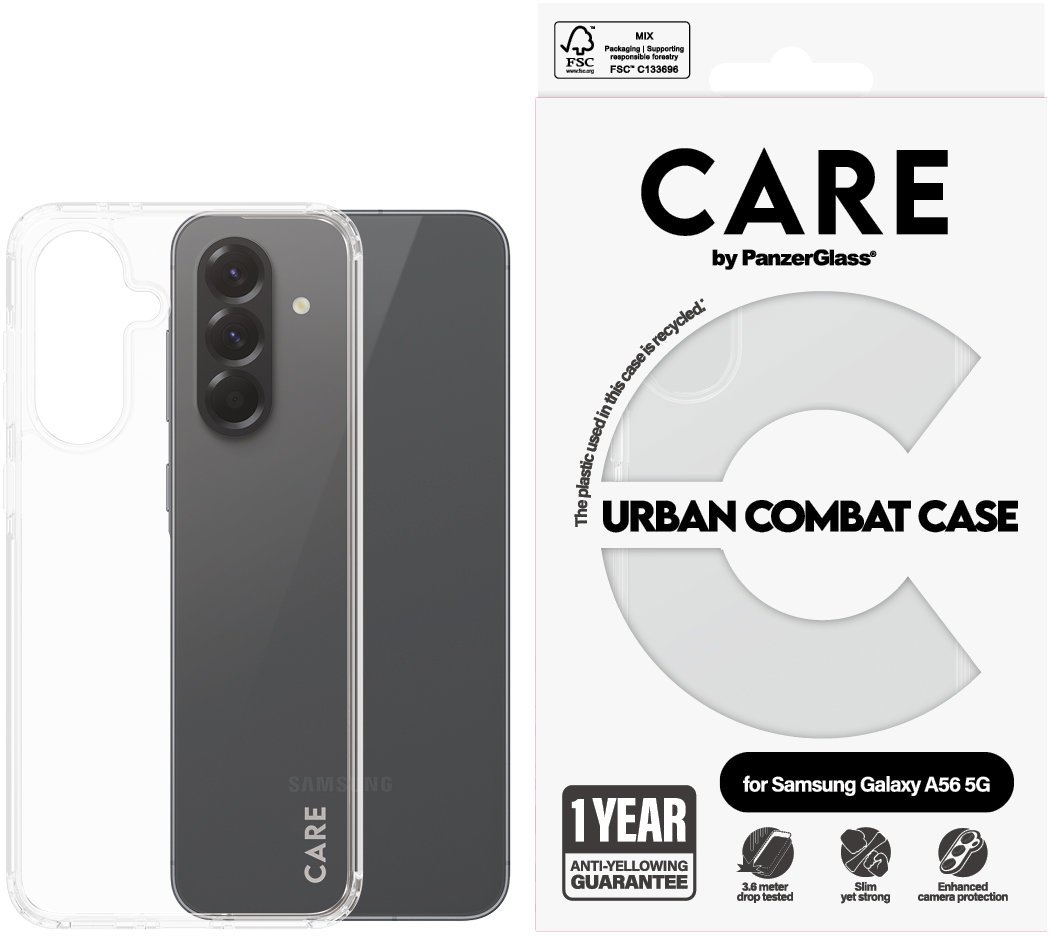 PanzerGlass CARE kryt Samsung Galaxy A56 5G Urban Combat čirý