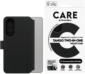 PanzerGlass CARE pouzdro Samsung Galaxy S25 Edge Tango 2v1 Wallet QI