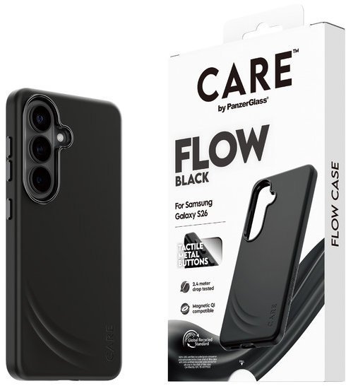 PanzerGlass CARE kryt Samsung Galaxy S26 Flow Qi černý