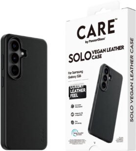 PanzerGlass CARE kryt Samsung Galaxy S26 SOLO Qi černá veganská kůže