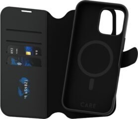 PanzerGlass CARE pouzdro Apple iPhone 16 Pro Max MagSafe Wallet 2v1 černý