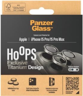 PanzerGlass HoOps Apple iPhone 16 Pro/15 Pro/16 Pro Max/15 Pro Max ochr. kroužky foto natural titan