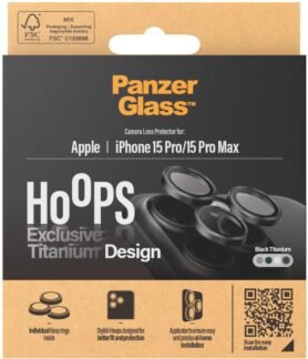 PanzerGlass HoOps Apple iPhone 16 Pro/15 Pro/16 Pro Max/15 Pro Max ochr. kroužky foto černý titan