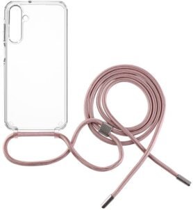 FIXED Pure Neck s růžovou šňůrkou na krk pro Samsung Galaxy A25 5G