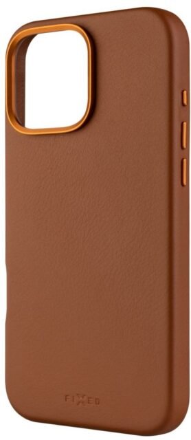 FIXED MagLeather s podporou MagSafe pro Apple iPhone 16 Pro Max hnědý