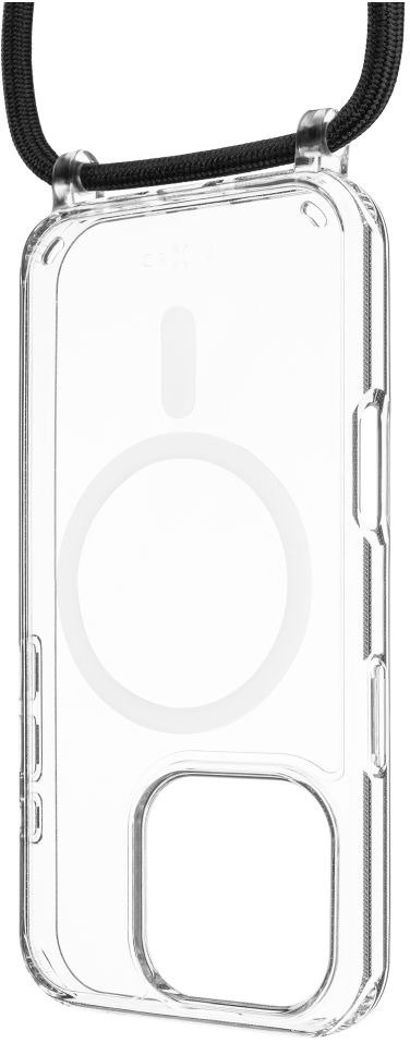 FIXED MagPure Neck s černou šňůrkou na krk pro Apple iPhone 16 Pro