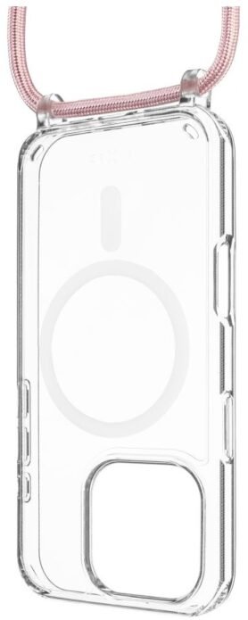 FIXED MagPure Neck s růžovou šňůrkou na krk pro Apple iPhone 16 Pro