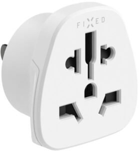 FIXED USA Adapter pro zapojení UK US AUS nabíječek do USA zásuvek bílý