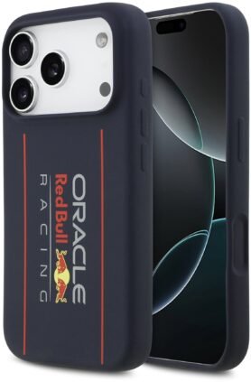 Red Bull Silicone Vertical Logo MagSafe Zadní Kryt pro iPhone 17 Pro Navy