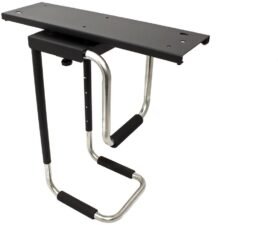 OEM Držák PC pod desku stolu, otočný, černý, do 30kg