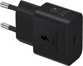 Samsung nabíjecí adaptér USB-C (25W) černý, bez kabelu v balení