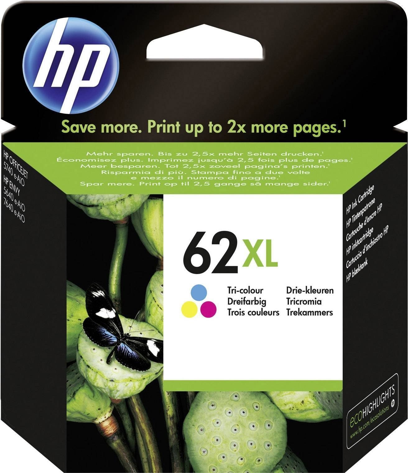 HP C2P07AE č. 62XL barevná