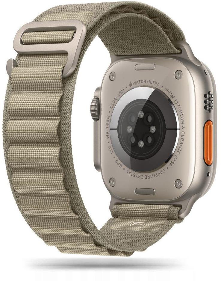 Tech-Protect Nylon pro Apple Watch 42/44/45/49mm titanium / olive
