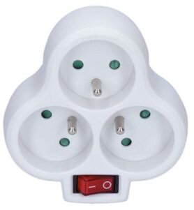Solight Rozbočovací adaptér s vypínačem 3 x 10A/230V bílý