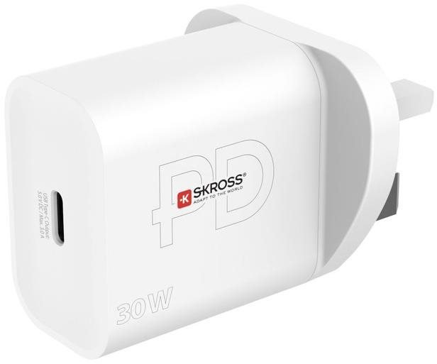 SKROSS USB-C Power charger 30W UK, Power Delivery, typ G