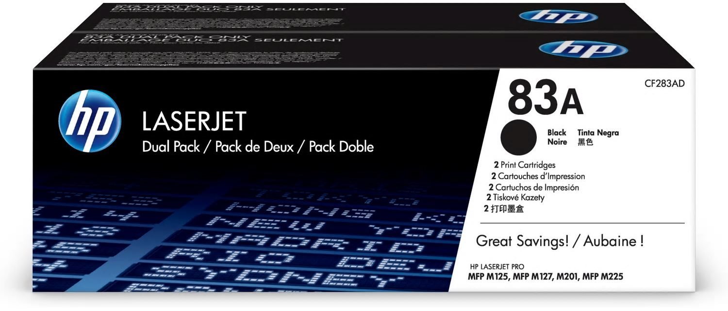 HP CF283AD č. 83AD Dual Pack černý 2ks originální